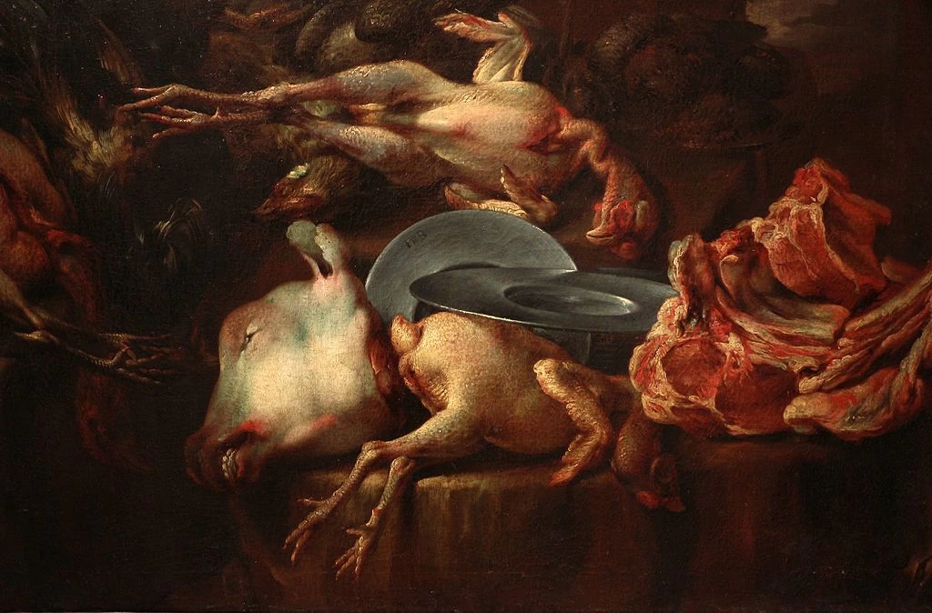 Carni macellate, pollame e bevitore - dettaglio